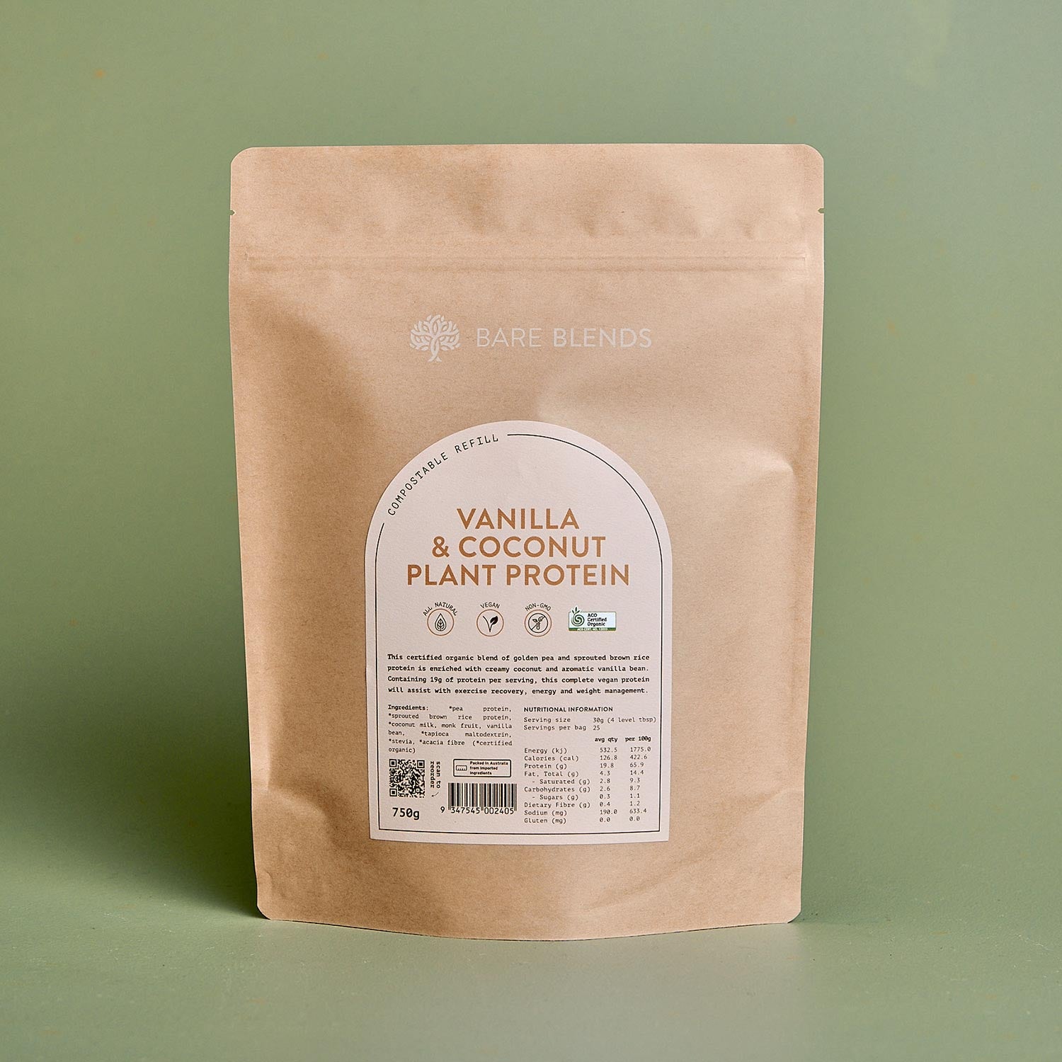Vanilla Coconut Plant Protein