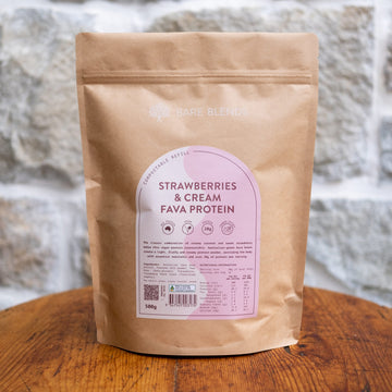 Strawberries & Cream Fava Protein - 500g (compostable)
