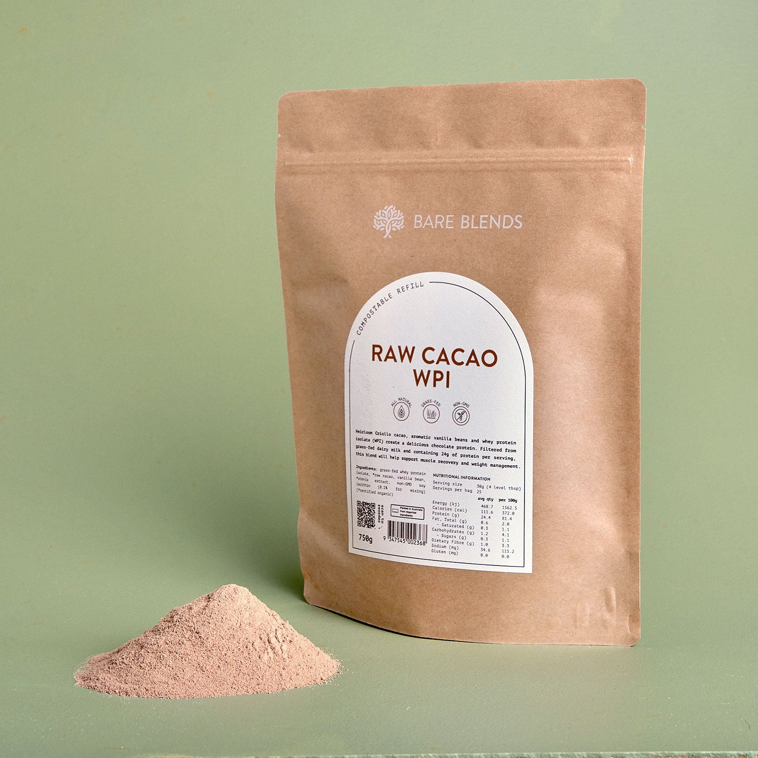 Raw Cacao Whey Protein Powder